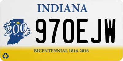 IN license plate 970EJW