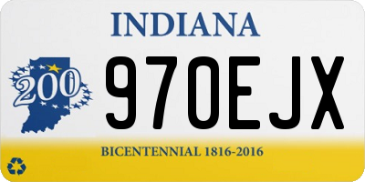 IN license plate 970EJX