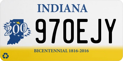 IN license plate 970EJY