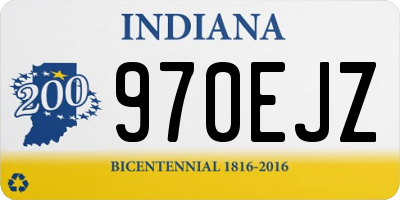 IN license plate 970EJZ