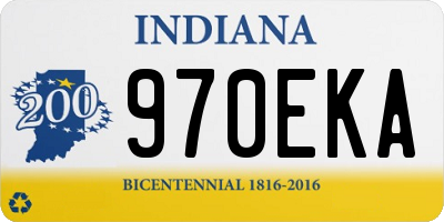 IN license plate 970EKA