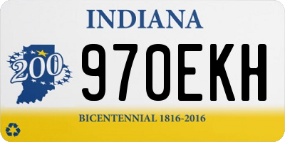 IN license plate 970EKH