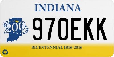 IN license plate 970EKK