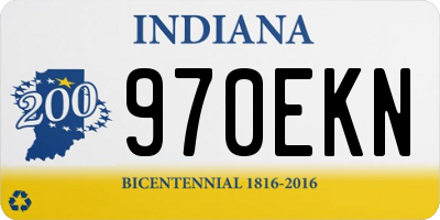 IN license plate 970EKN