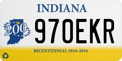 IN license plate 970EKR