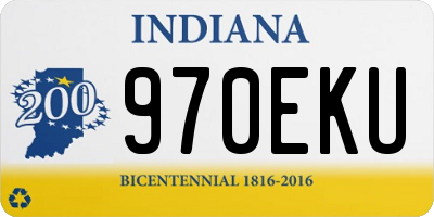 IN license plate 970EKU