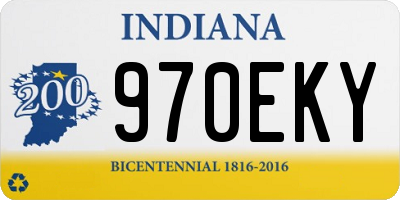 IN license plate 970EKY