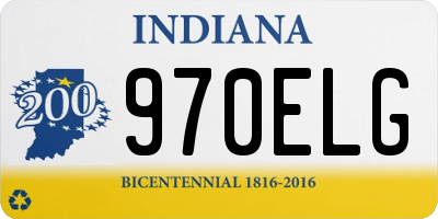 IN license plate 970ELG