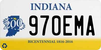 IN license plate 970EMA