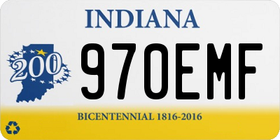 IN license plate 970EMF