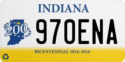 IN license plate 970ENA