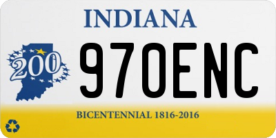 IN license plate 970ENC