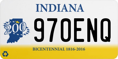 IN license plate 970ENQ