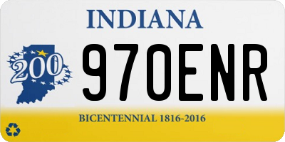 IN license plate 970ENR