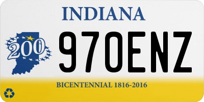IN license plate 970ENZ
