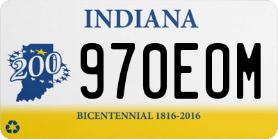 IN license plate 970EOM