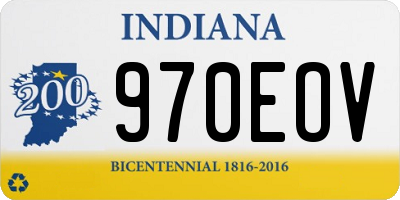 IN license plate 970EOV
