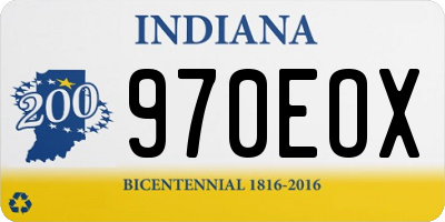 IN license plate 970EOX