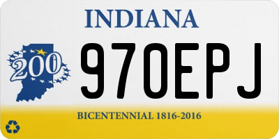 IN license plate 970EPJ