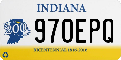 IN license plate 970EPQ
