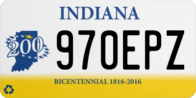 IN license plate 970EPZ