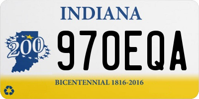 IN license plate 970EQA