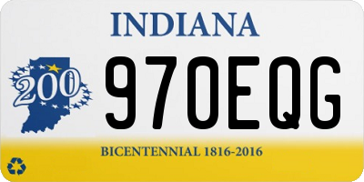 IN license plate 970EQG
