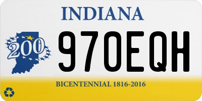 IN license plate 970EQH