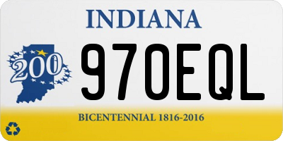 IN license plate 970EQL