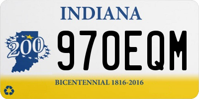 IN license plate 970EQM