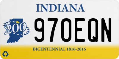IN license plate 970EQN