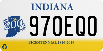 IN license plate 970EQO