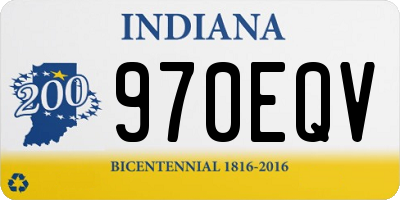 IN license plate 970EQV