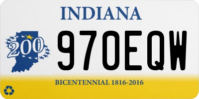 IN license plate 970EQW