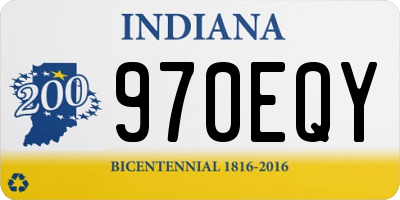 IN license plate 970EQY