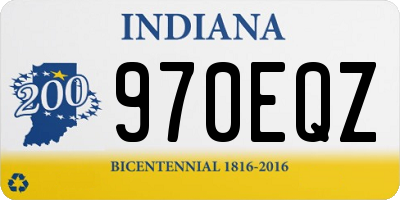 IN license plate 970EQZ