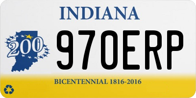 IN license plate 970ERP