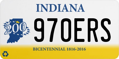 IN license plate 970ERS