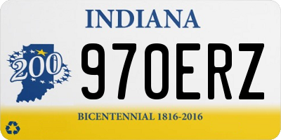 IN license plate 970ERZ