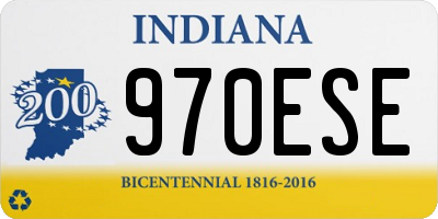 IN license plate 970ESE