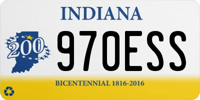 IN license plate 970ESS