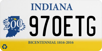 IN license plate 970ETG