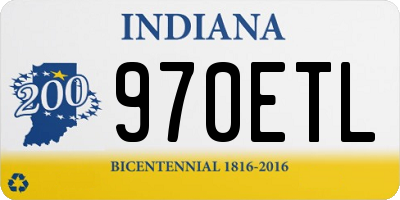 IN license plate 970ETL