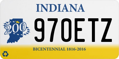 IN license plate 970ETZ