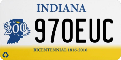 IN license plate 970EUC