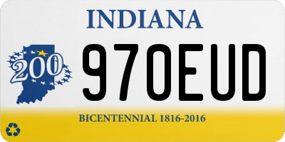 IN license plate 970EUD