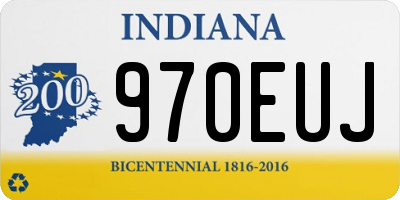 IN license plate 970EUJ