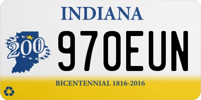 IN license plate 970EUN