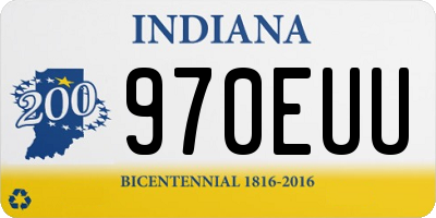 IN license plate 970EUU