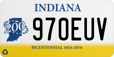 IN license plate 970EUV